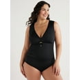 thumbnail image 1 of Embrace Your Curves™ by Miracle Brands® Women's and Plus Amelia O Ring One Piece Swimsuit, Sizes M-2X, 1 of 7