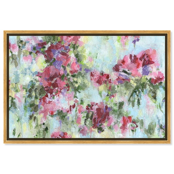 Embracing Life Canvas Pastel Abstract Calming Wall Art by Art Remedy, Gold Frame, 24" x 20"