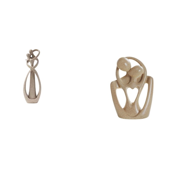 Embracing Lovers Statue Abstract Couple Sculpture Resin Material Modern Decor for Bedroom Office Hotel