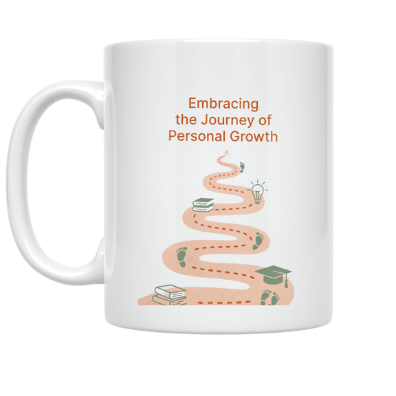 Embracing the Journey of Personal Growth - Personal Development Seeker - 11 oz Ceramic Coffee Mug