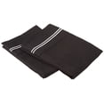 thumbnail image 1 of Embroidered 3 LINES Pillowcases, 2-Piece, Wrinkle Free Microfiber, 13 Colors Black/White / Standard, 1 of 3