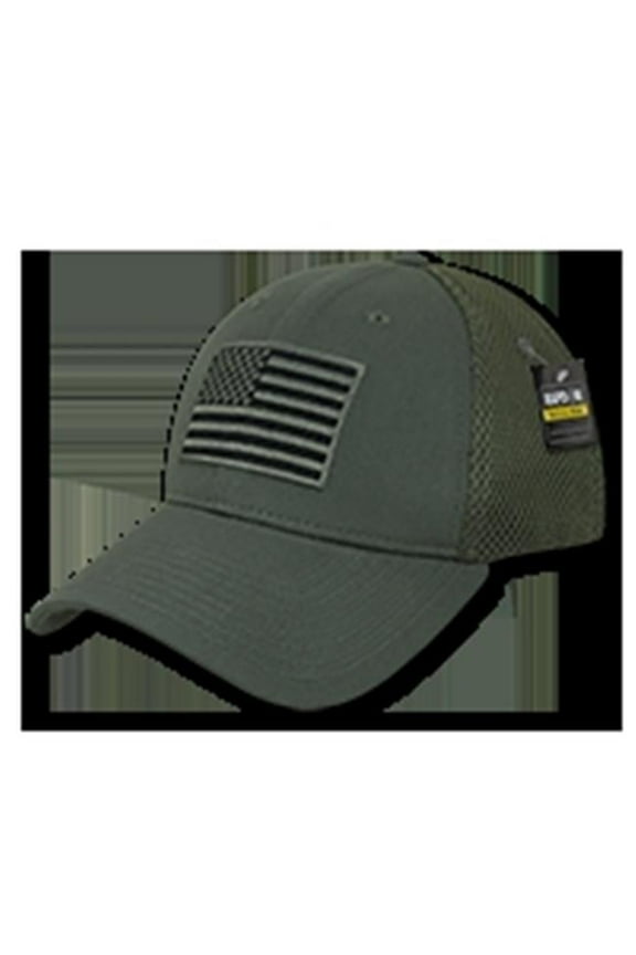 Embroidered Air Mesh Flex Caps,USA,OD