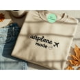 thumbnail image 1 of Embroidered Airplane Mode Sweatshirt, Vacay Crewneck for Travelers, Embroidery Airport Shirt, Vacation Gift, Introvert Travel Outfit Tee, 1 of 4