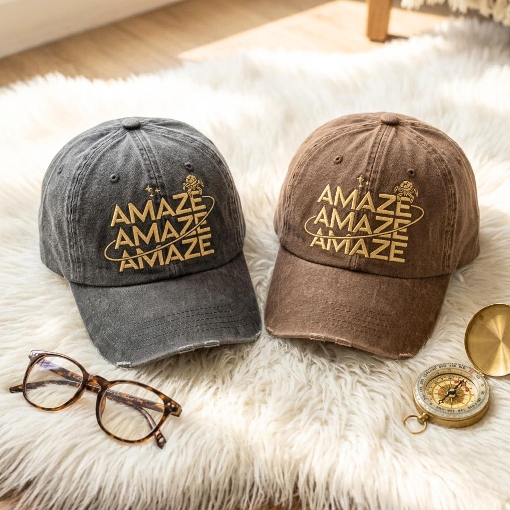 Humorous Be Inspired Embroidered Amaze Amaze Amaze Hat, Embroidery Sci-Fi Baseball Cap ...