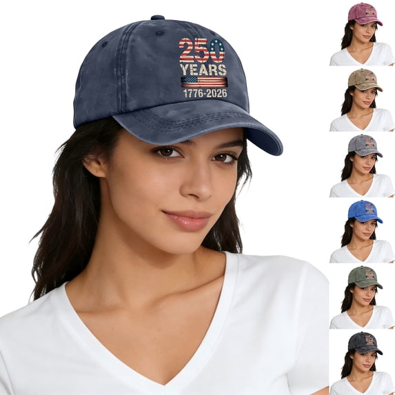 Embroidered American Flag Baseball Cap for Unisex Anniversary Adjustable Hat