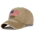 thumbnail image 1 of Embroidered American Flag Cap American Baseball Cap American Trucker Cap Boys Snd Girls Patriotic Dad Cap Adjustable American Cap, 1 of 16