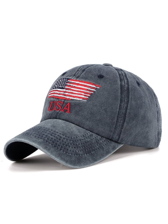 Embroidered American Flag Cap American Baseball Cap American Trucker Cap Boys Snd Girls Patriotic Dad Cap Adjustable American Cap