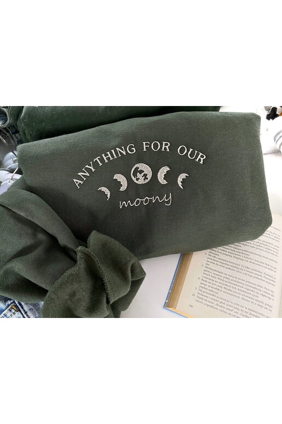 Embroidered Anything For Our Moony Sweatshirt