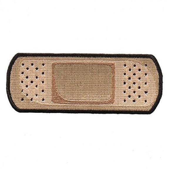 Embroidered BANDAGE PATCH - Iron-On / Sew-On - 4" x 2"