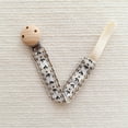 thumbnail image 1 of Embroidered Baby Embroidered Pacifier Chain Baby Teether Small Toys Anti-falling Chain Beech Wood Pacifier Clip Lanyard, 1 of 5