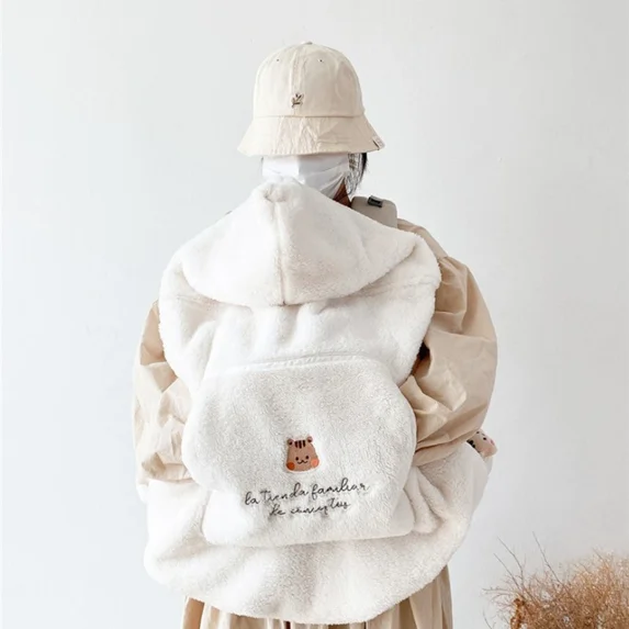 Embroidered Baby Stroller Cover Windproof Fleece Blanket Baby Bedding Warm Winter Comforter Infant Cloak Nap Outwear (Squirrel,85X80cm)