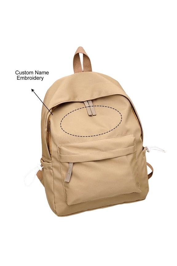 Embroidered Backpack for Women Men – Lightweight Durable Large Capacity Travel School College Bookbag Daypack