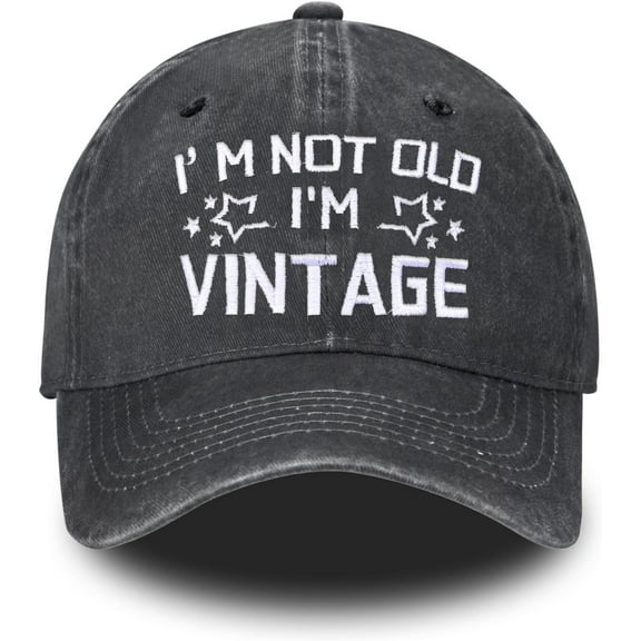 Embroidered Baseball Cap For Women Men Vintage Adjustable Washed Distressed Denim Baseball Hat Unisex