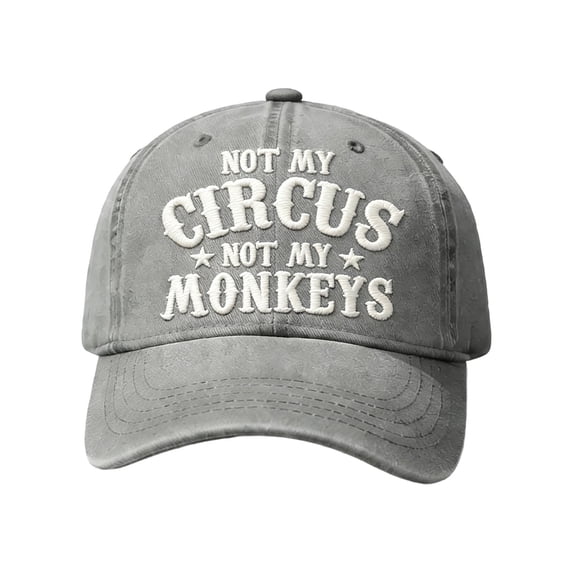 Embroidered Baseball Cap with Slogan, Adjustable Casual Hat for Men and Women, Breathable Unstructured Low Profile Hat, Great for Daily Wear and Outdoor Activities