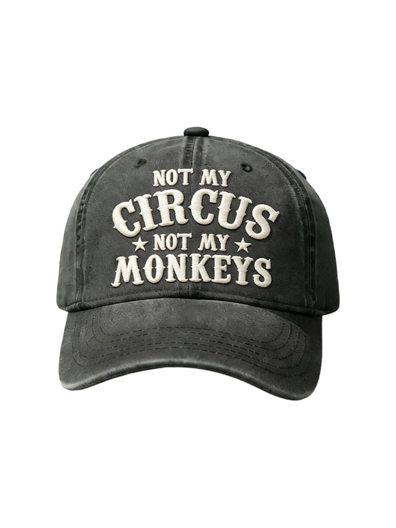 Embroidered Baseball Cap with Slogan, Adjustable Casual Hat for Men and Women, Breathable Unstructured Low Profile Hat, Great for Daily Wear and Outdoor Activities