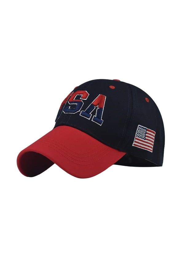 Embroidered Baseball Cap Unisex Adjustable Patriotic Summer Hat