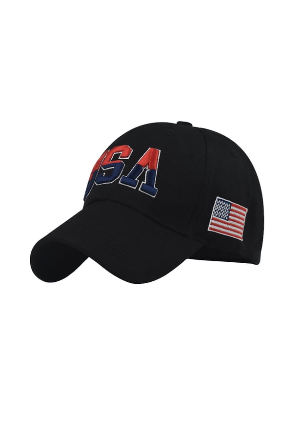 Embroidered Baseball Cap Unisex Adjustable Patriotic Summer Hat