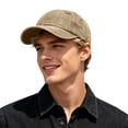 thumbnail image 1 of Embroidered Baseball Cap with Washed Finish, Unisex Soft Top Dad Hat, Adjustable Casual Outdoor Headwear, 1 of 5