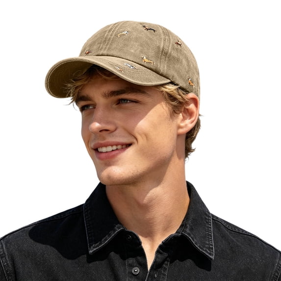 Embroidered Baseball Cap with Washed Finish, Unisex Soft Top Dad Hat, Adjustable Casual Outdoor Headwear