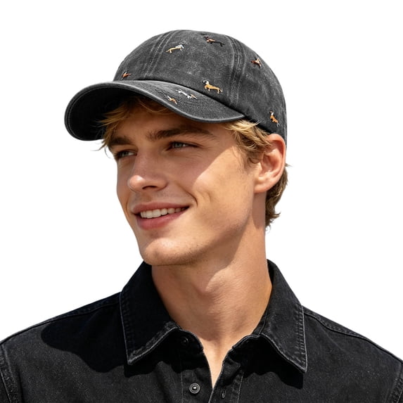 Embroidered Baseball Cap with Washed Finish, Unisex Soft Top Dad Hat, Adjustable Casual Outdoor Headwear