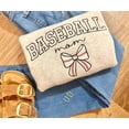 thumbnail image 1 of Embroidered Baseball Mom Crewneck Sweatshirt: Game Day Bow Shirt, 1 of 4