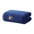 thumbnail image 1 of Embroidered Bath Towel, Soft Fleece Bath Towel, Highly Absorbent Quick Dry Towel, Non Shedding Bathroom Towel, Plush Household Drying Towel, Daily Shower Beach Gym Travel Towel, 1 of 4