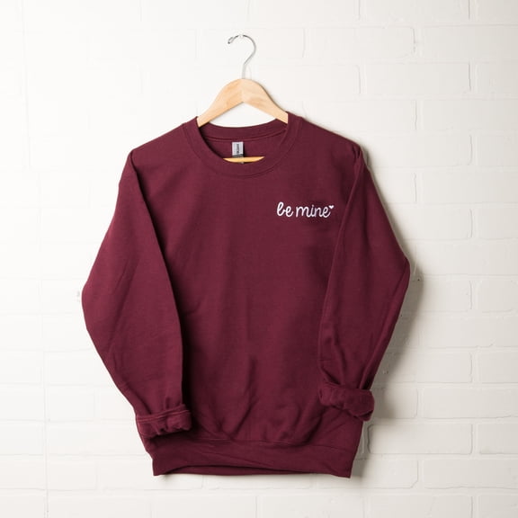 Embroidered Be Mine Heart Mini | Sweatshirt