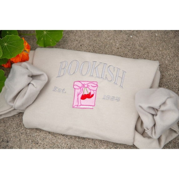 Embroidered Bookish Sweatshirt