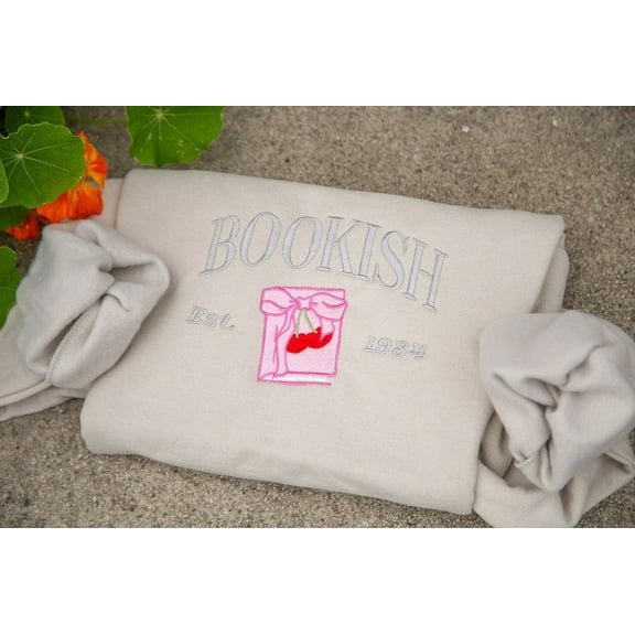 Embroidered Bookish Sweatshirt