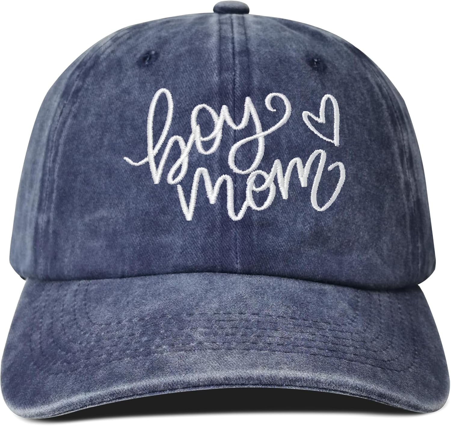 Boy Mom Embroidered Baseball Cap - Adjustable Cotton Dad Hat For Mothers