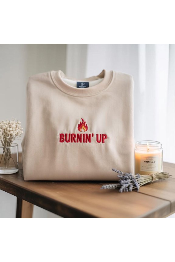 Embroidered Burnin' Up Tour Shirt, Vintage Concert Tee, Trendy Streatwear Gift, Music Shirt, Concert Shirt