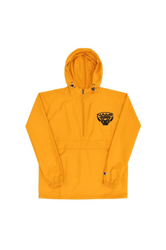 Embroidered Champion Packable Jacket_Gold_L