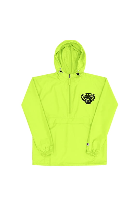 Embroidered Champion Packable Jacket_Safety Green_2XL