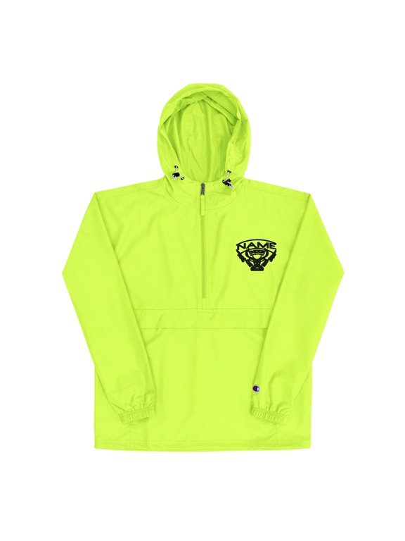 Embroidered Champion Packable Jacket_Safety Green_2XL