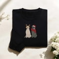 thumbnail image 1 of Embroidered Christmas Labrador Retriever Couple Dog Sweatshirt, 1 of 1