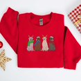 thumbnail image 1 of Embroidered Christmas Labrador Retriever Santa And Reindeer Sweatshirt, 1 of 1