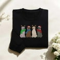 thumbnail image 1 of Embroidered Christmas Labrador Retriever Santa And Reindeer Sweatshirt, 1 of 1