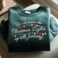 thumbnail image 1 of Embroidered Christmas Lights Sweatshirt, Holiday Shirt, 1 of 4