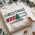 thumbnail image 1 of Embroidered Christmas Loading Sweatshirt, Christmas Tree Shirt,Christmas Loading Sweatshirt, Christmas Party Sweatshirt,Christmas Sweatshirt, 1 of 5