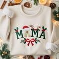 thumbnail image 1 of Embroidered Christmas Mama Shirt, Mama Claus Sweatshirt, Merry Christmas Sweatshirt, Christmas Shirt, Christmas Gift For Mama, 1 of 5