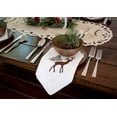 thumbnail image 1 of Embroidered Christmas Reindeer Scene Napkins, Set of 4 (19" x 19"), 1 of 4