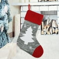 thumbnail image 1 of Embroidered Christmas Stocking - 10.2 Inch Classic Santa Sock for Fireplace/Tree Decor, 1 of 6