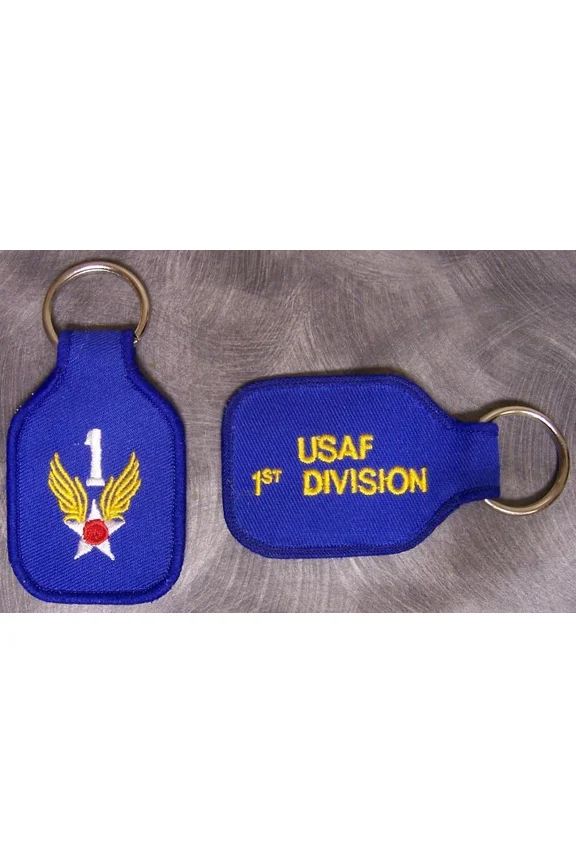 Embroidered Cloth Military Key Ring 1Rst Air Force New