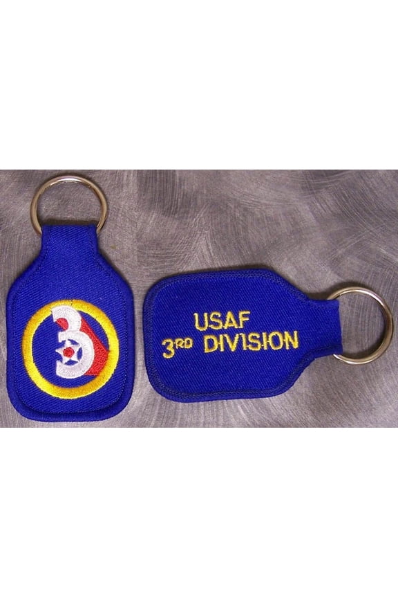Embroidered Cloth Military Key Ring 3Rd Air Force New