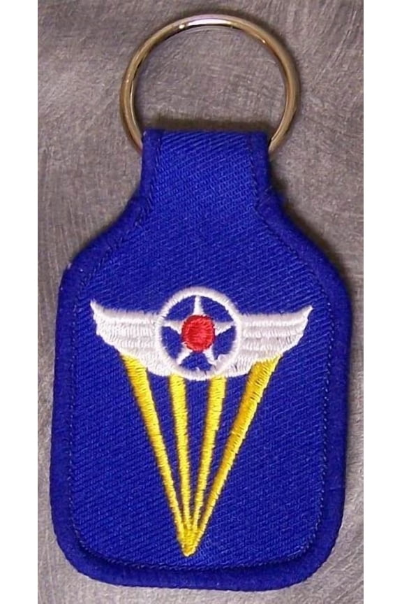 Embroidered Cloth Military Key Ring 4Th Air Force New