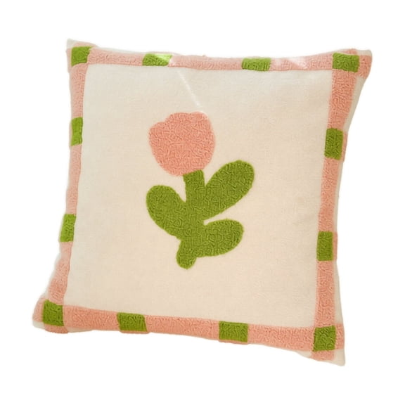 Embroidered Cloud Pattern Plush Cushion Cover Decorative Throw Pillow Case for Sofa Bed Living Room Backrest Home Decor