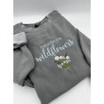 thumbnail image 1 of Embroidered "Consider the Wildflowers" Christian Sweatshirt | Wildflower Design | or Jerzees Sweatshirt |, 1 of 4