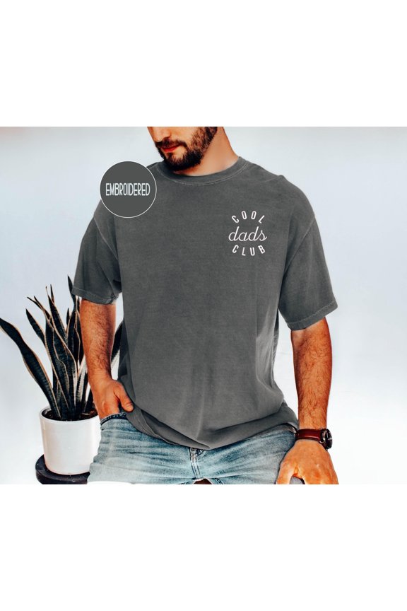 Embroidered Cool Dads Club Shirt, Christmas Gift Husband Shirt, Christmas Gift for New Dad