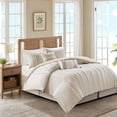 thumbnail image 1 of Embroidered Cotton Oblong Decorative Pillow Taupe 12x20", 1 of 5