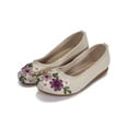 thumbnail image 1 of Embroidered Cotton and Linen Chinese Style Womens Flats Shoes Comfortable Wearable Flats Ballet Embroidery Womens Shoes, 1 of 6